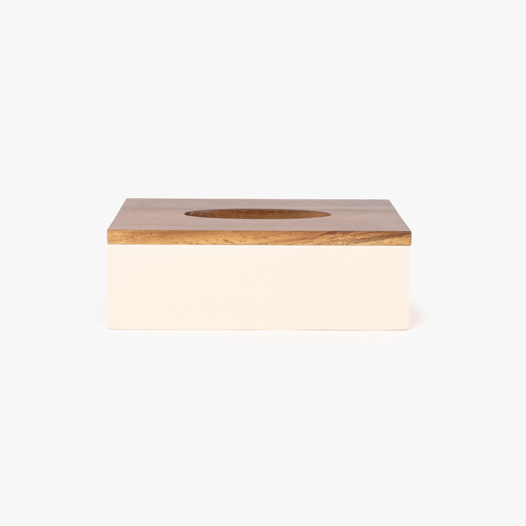 White tissue box ACACIA