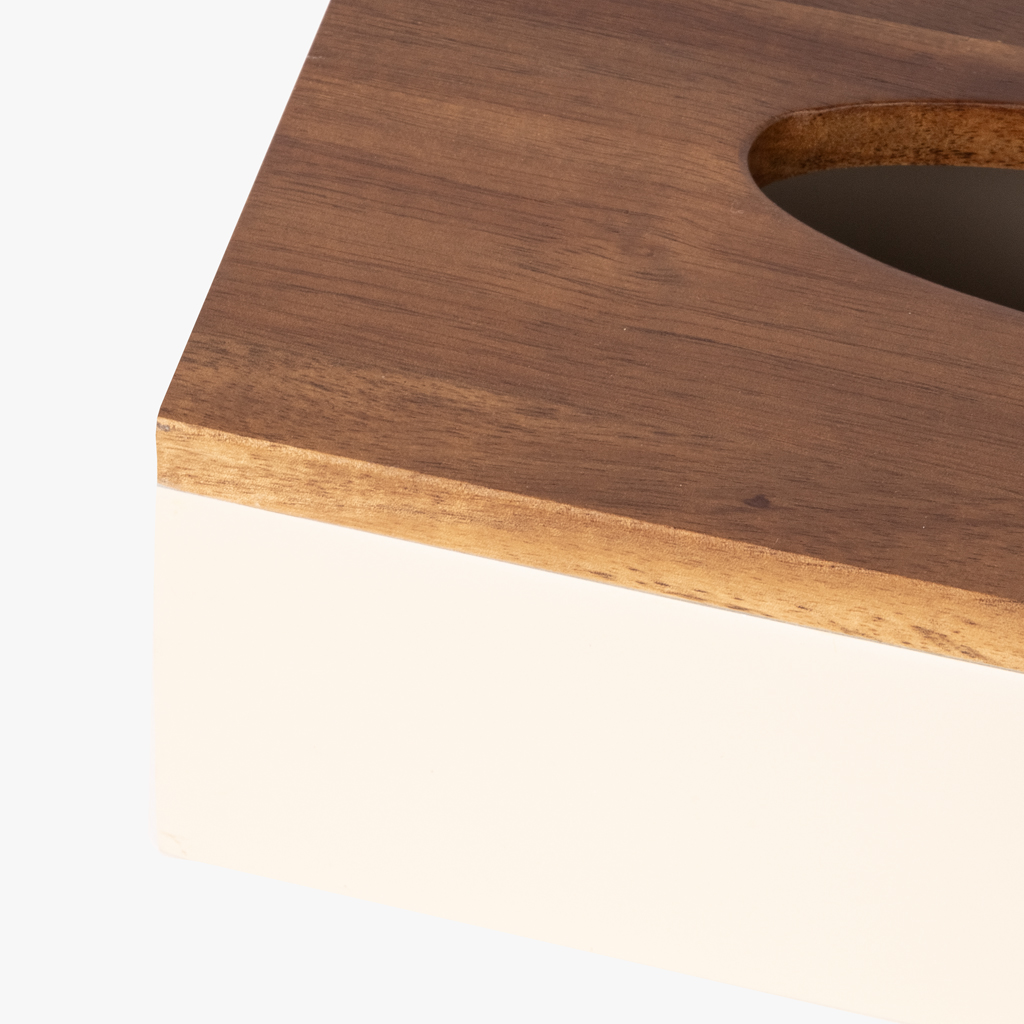 White tissue box ACACIA