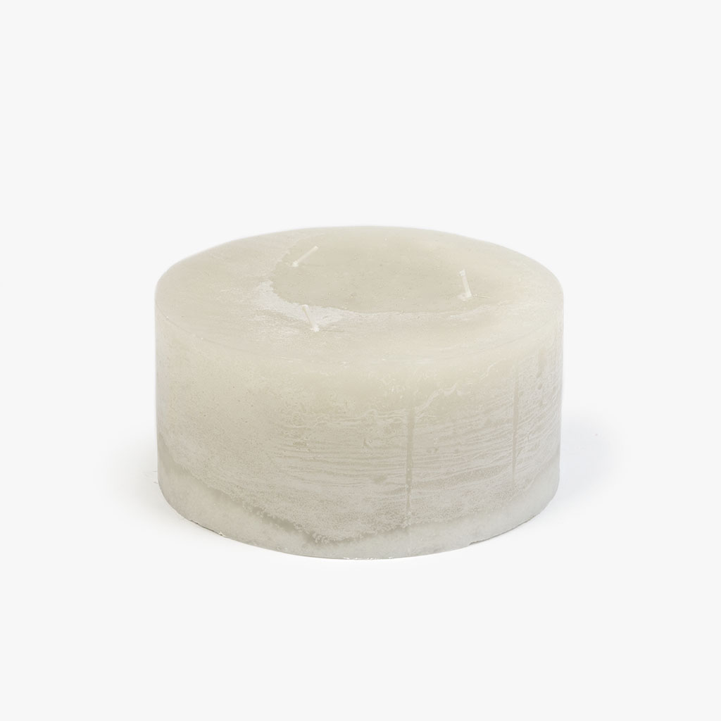 Candle 3 Wicks black and white 15x7.5 cm