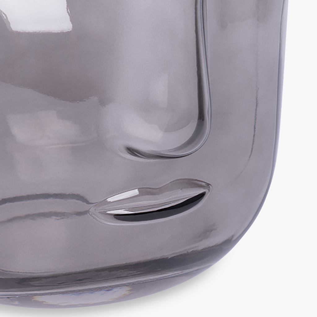 Vase face gray 18x25 cm SIMPLY