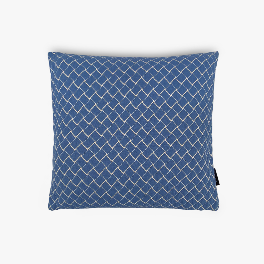 Cushion cover blue and white 40x40 cm TINA