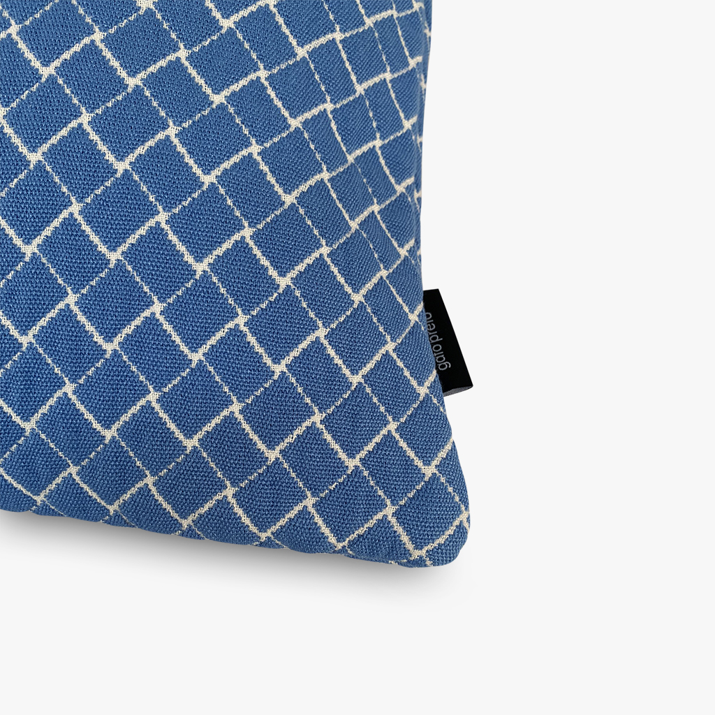 Cushion cover blue and white 40x40 cm TINA