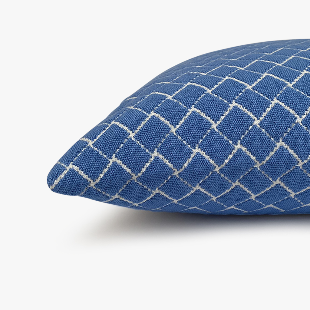 Cushion cover blue and white 40x40 cm TINA