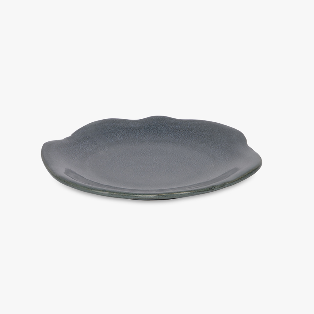 Decorative plate blue 21x20cm MARÉ