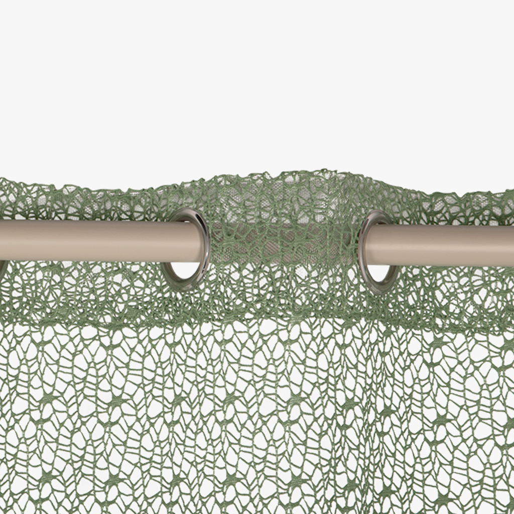 Curtain green 140x270cm SIDNEY