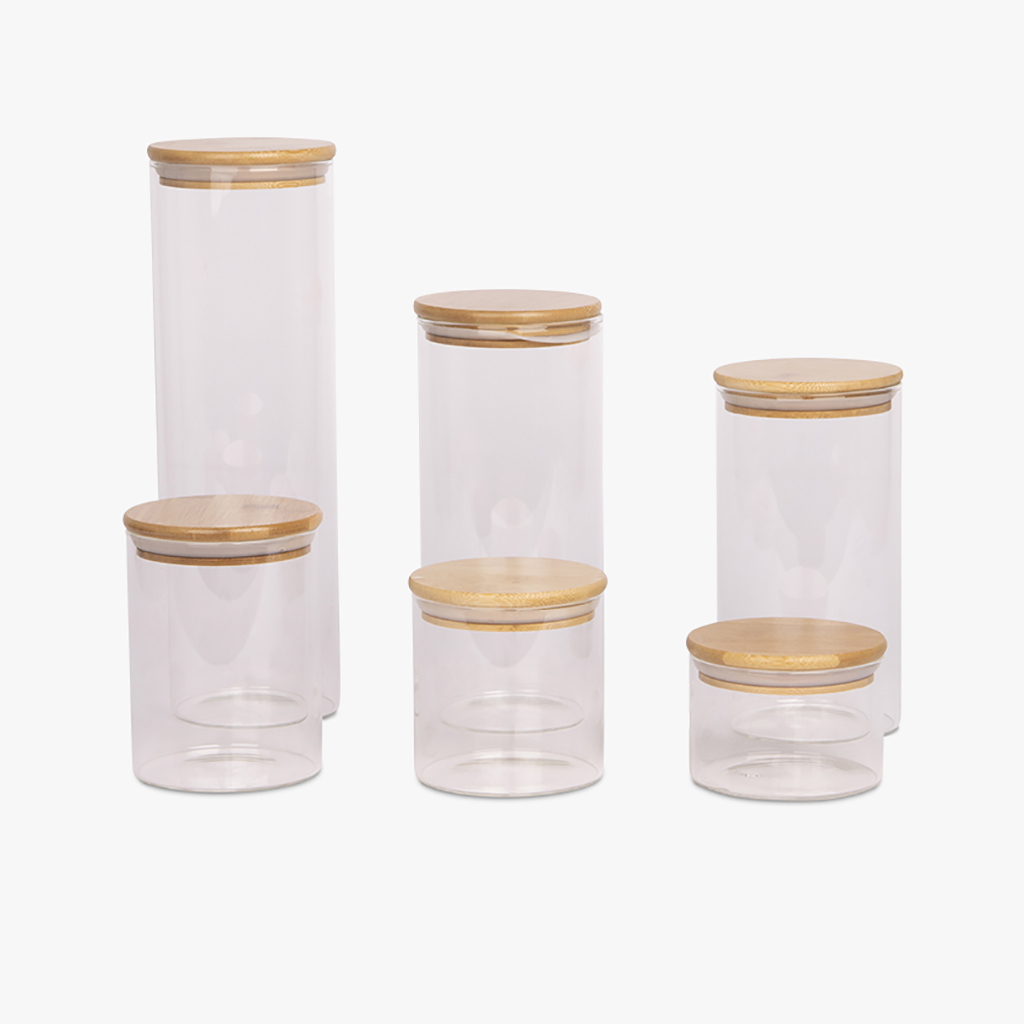 Box bamboo/glass 0,5L GLASS