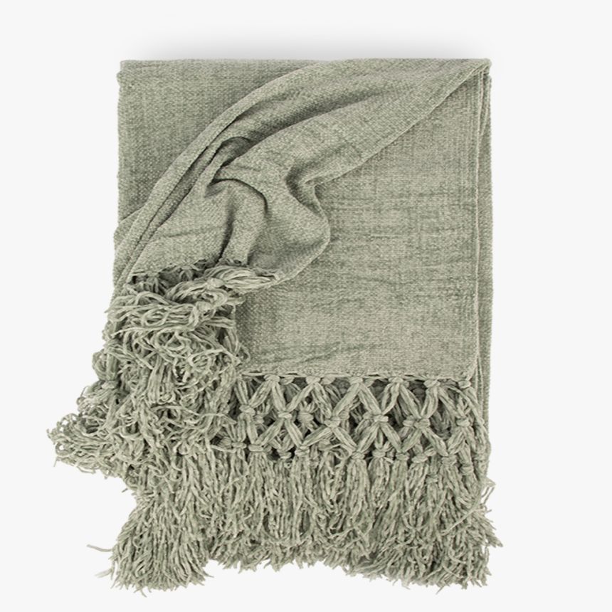 Blanket Chenyl Light Green 145x170 BREEZY