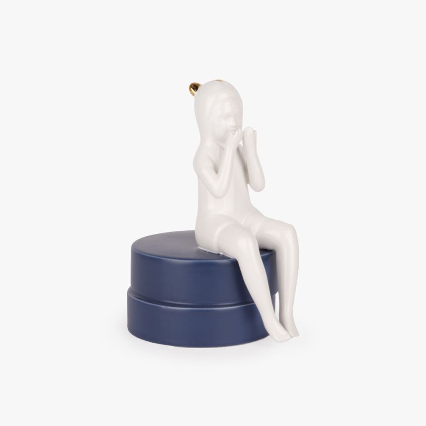 Decorative piece blue RHODES