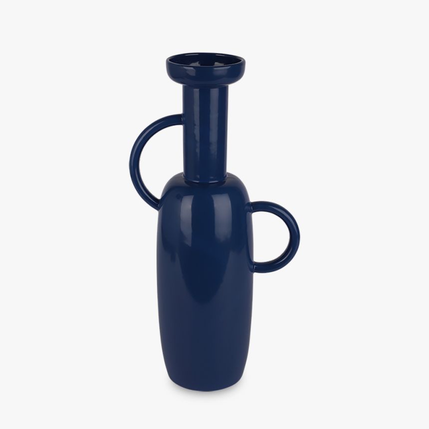 Vase with handles blue RHODES