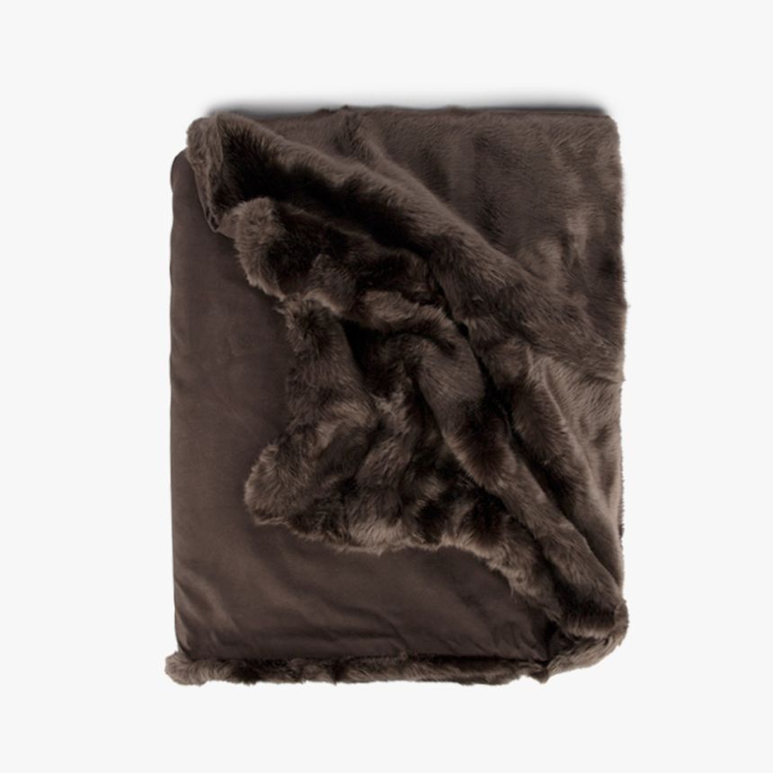 Blanket fur chestnut 145x170 cm ALASKA