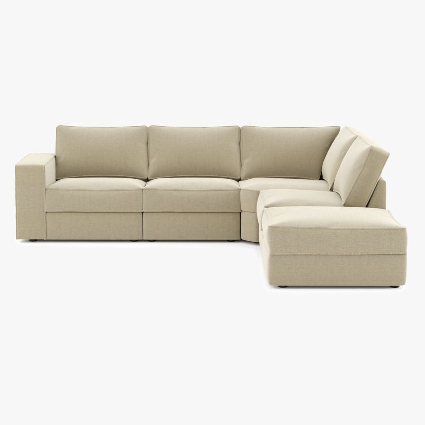 Corner sofa beige ROBERTS