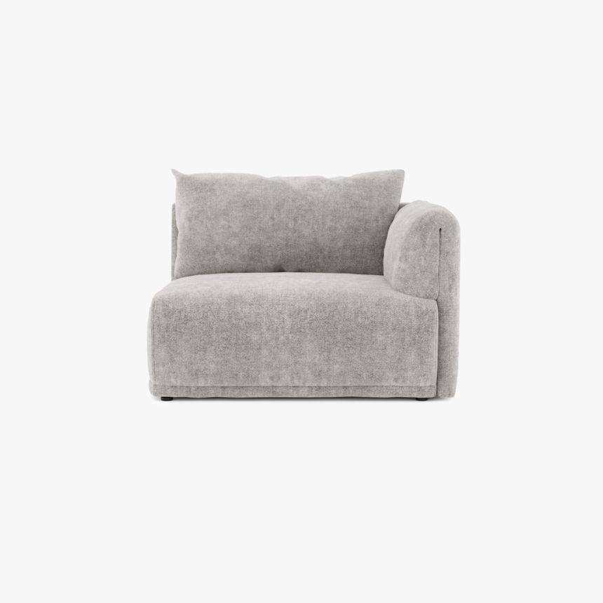 Sofa module armrest right grey COTILLARD