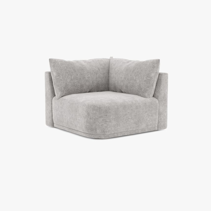 Sofa module corner grey COTILLARD
