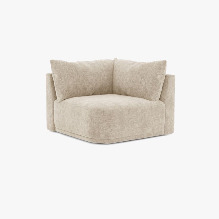 Sofa module corner beige COTILLARD