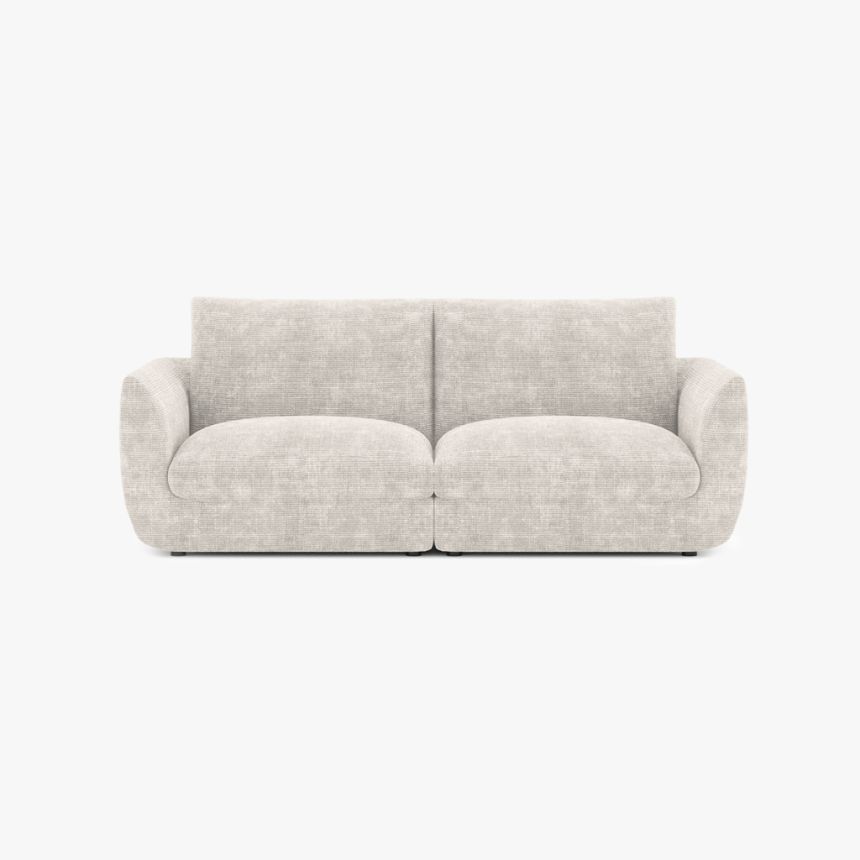 Modular sofa beige DICAPRIO (2 modules)