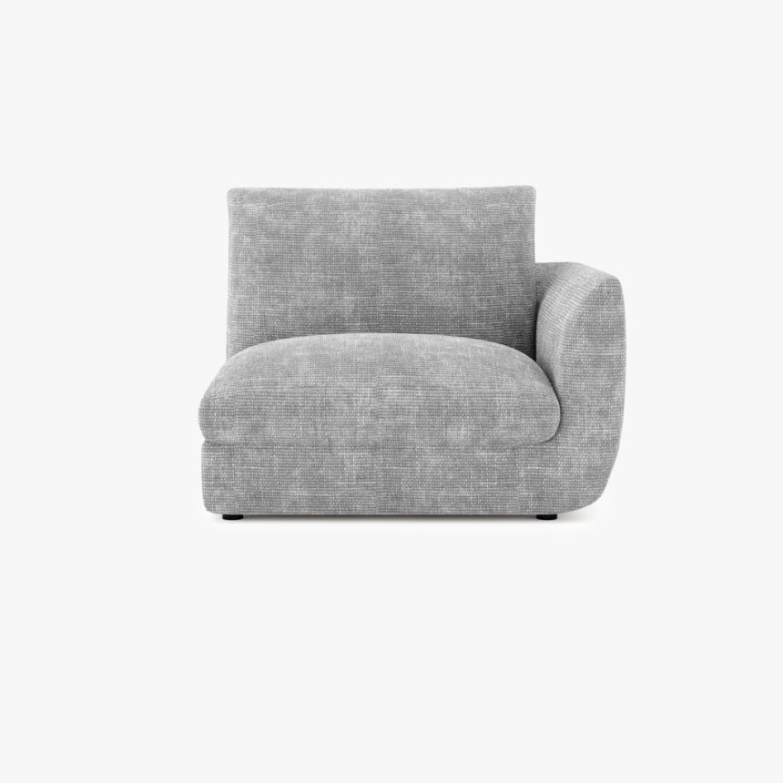 Sofa module armrest right grey DICAPRIO