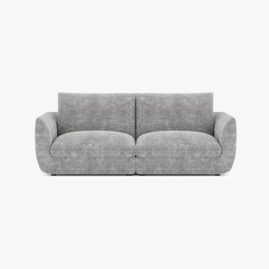 Modular sofa grey (2 modules) DICAPRIO