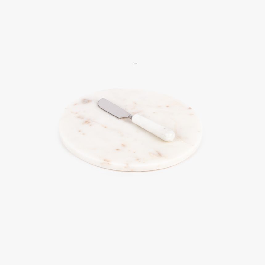 White cheese board MARBLE