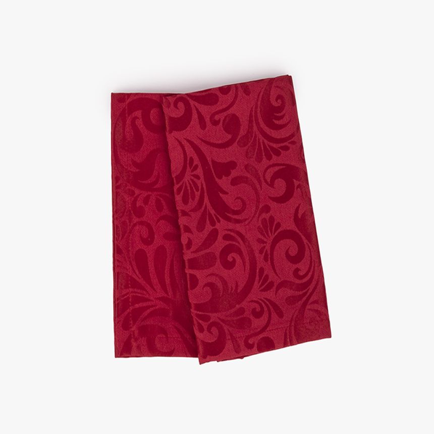 Napkin jacquard red  (set 2) LIVIA