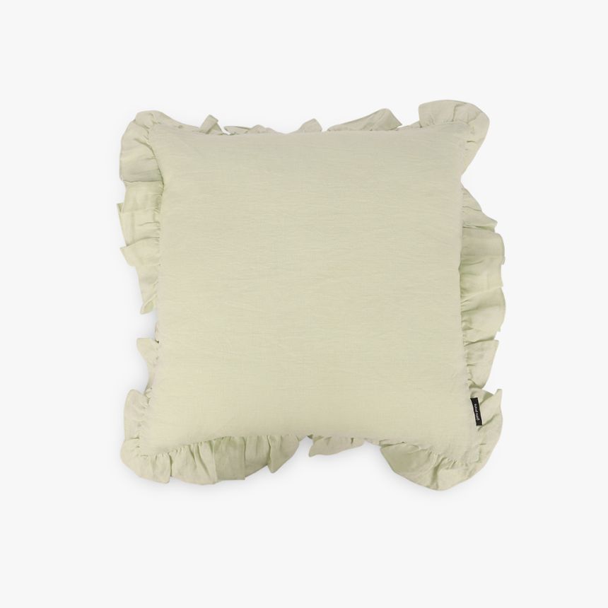 Cushion cover frills green 50x50 cm SEVILHA