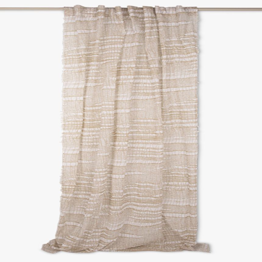 Curtain Natural/Mustard 140x270