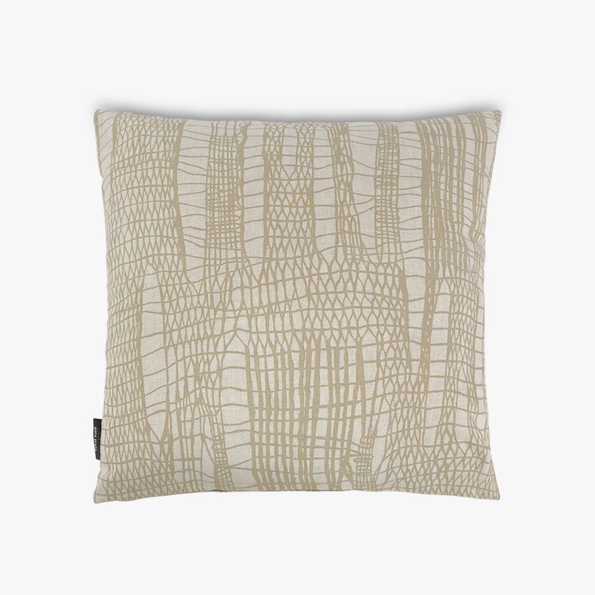 Cushion cover natural and mustard 45x45 cm TIRANA