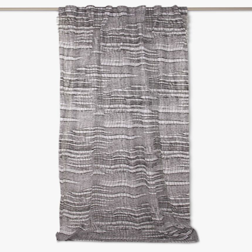 Curtain white and black 140x270cm ATOL
