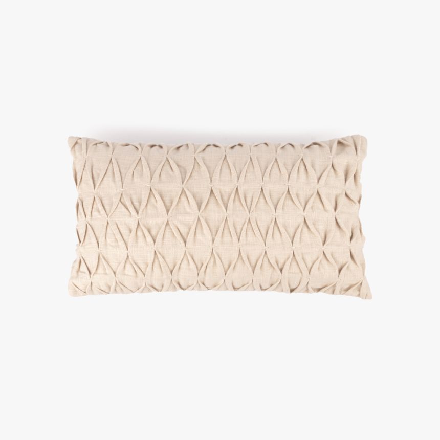 Cushion cover pleats beige 30x50 cm GROU