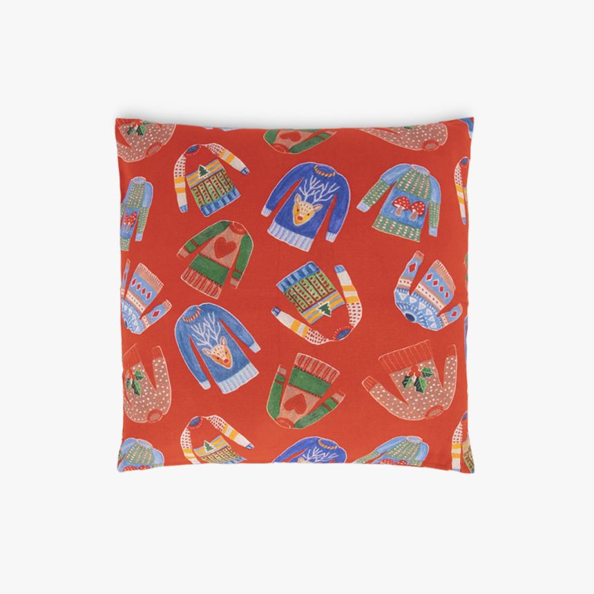 Pillow Cover Sweaters Red Cotton 45x45 CRAFT