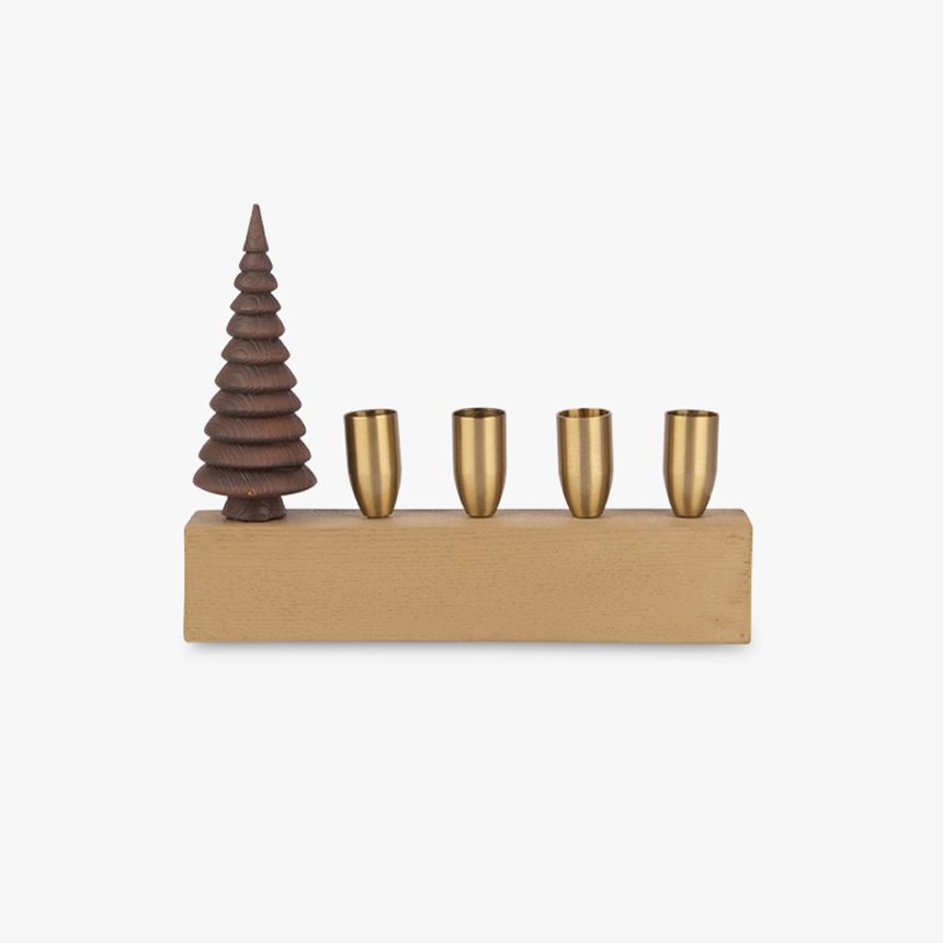 Castiçal 4 velas 25x19cm