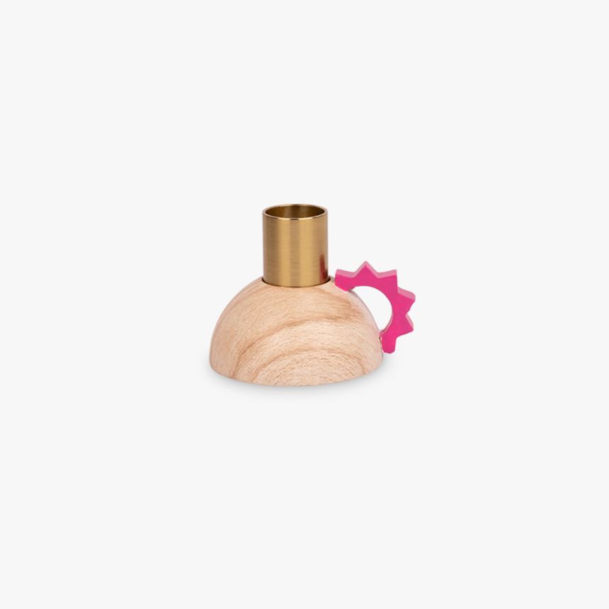 Support Candle Geo Pink 6cm CRAFT