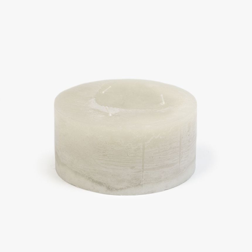 Candle 3 Wicks black and white 15x7.5 cm