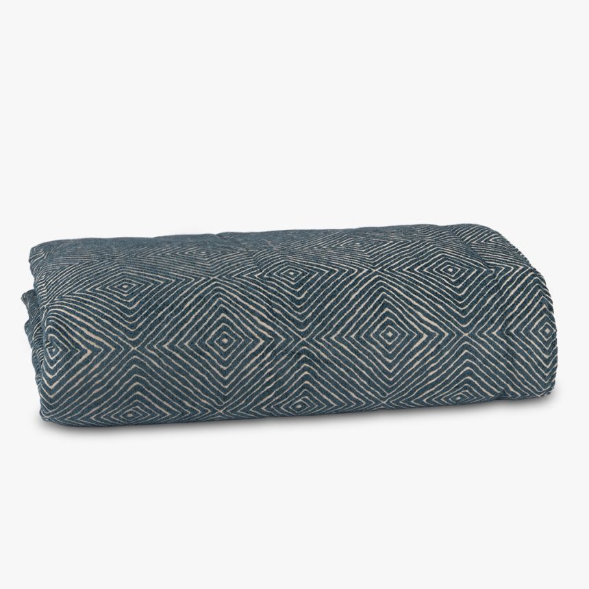 Duvet rhombus blue petroleum  (240x260cm) STELLA
