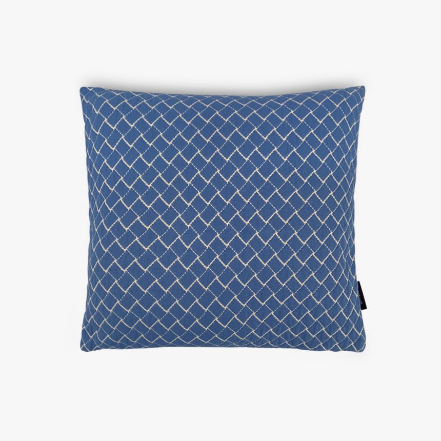 Cushion cover blue and white 40x40 cm TINA