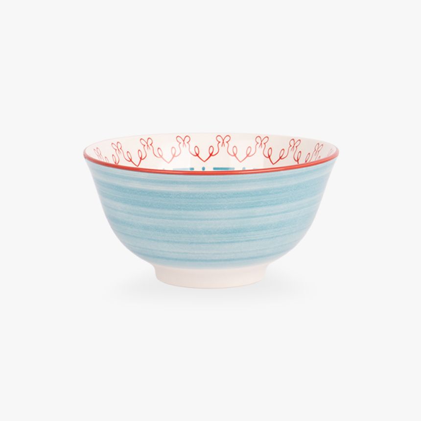 Blue Geo bowl 15,5 cm ASIA