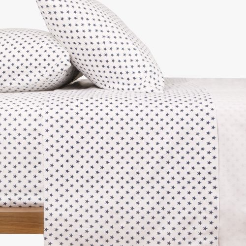 2 sheets - Bed 160 + 2 Cushion covers stars FROST