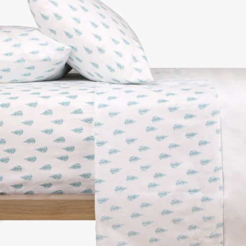 2 sheets - Bed 160 + 2 Cushion covers pine tree FROST