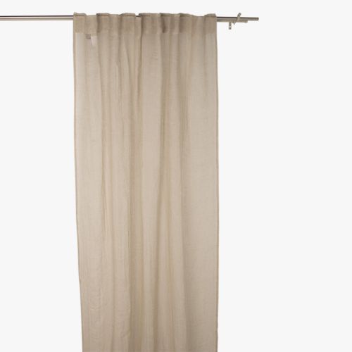 Rideau lin beige 140x270 cm NEPAL