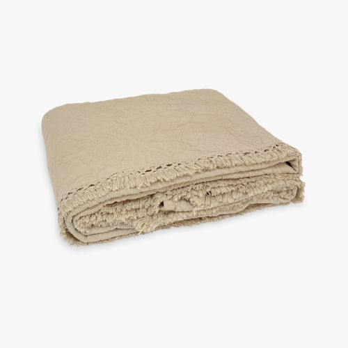 Quilt jacquard beige 250x265cm VERONA