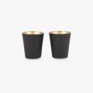 2 Red/burgundy glasses AZTECA